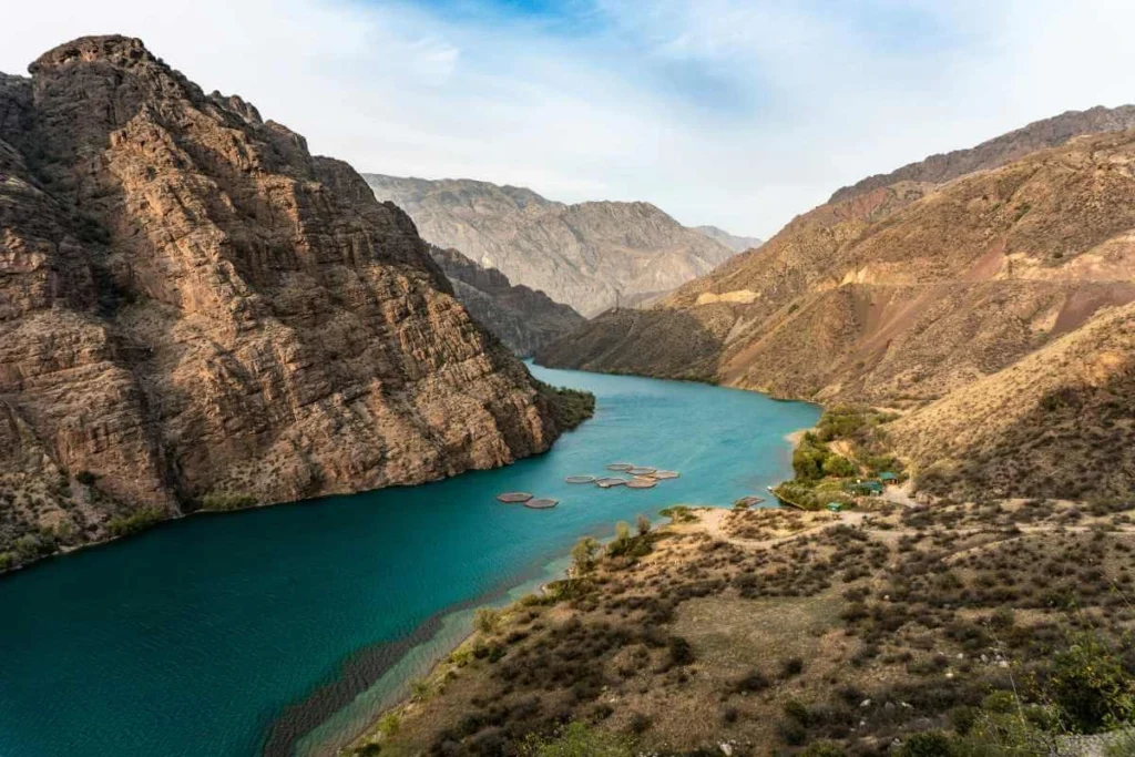 Kyrgyzstan via Random Country Generator 5 Naryn River flowing through the mountains of Kyrgyzstan — a hidden gem found using generate random country tools